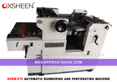 Automatic Numbering And Perforating Machine | XSHEEN XHDM 570 
